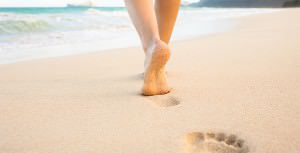 Barefooting camminare scalzi