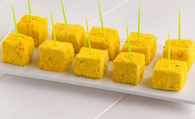 Cubetti di tofu al forno