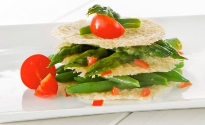 Millefoglie di formaggio e verdure