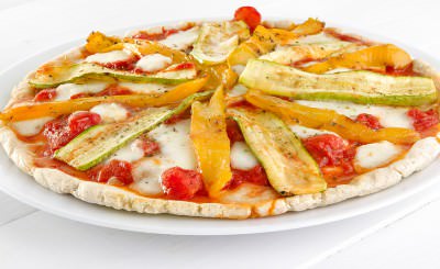 Pizza senza glutine con verdure
