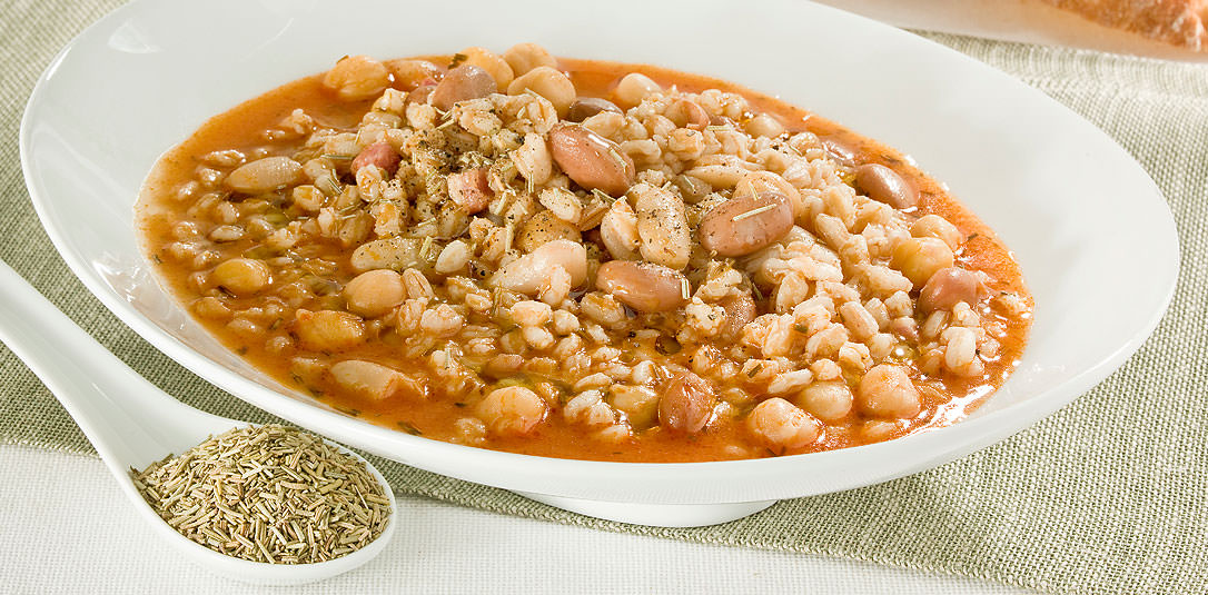 Zuppa toscana legumi e cereali