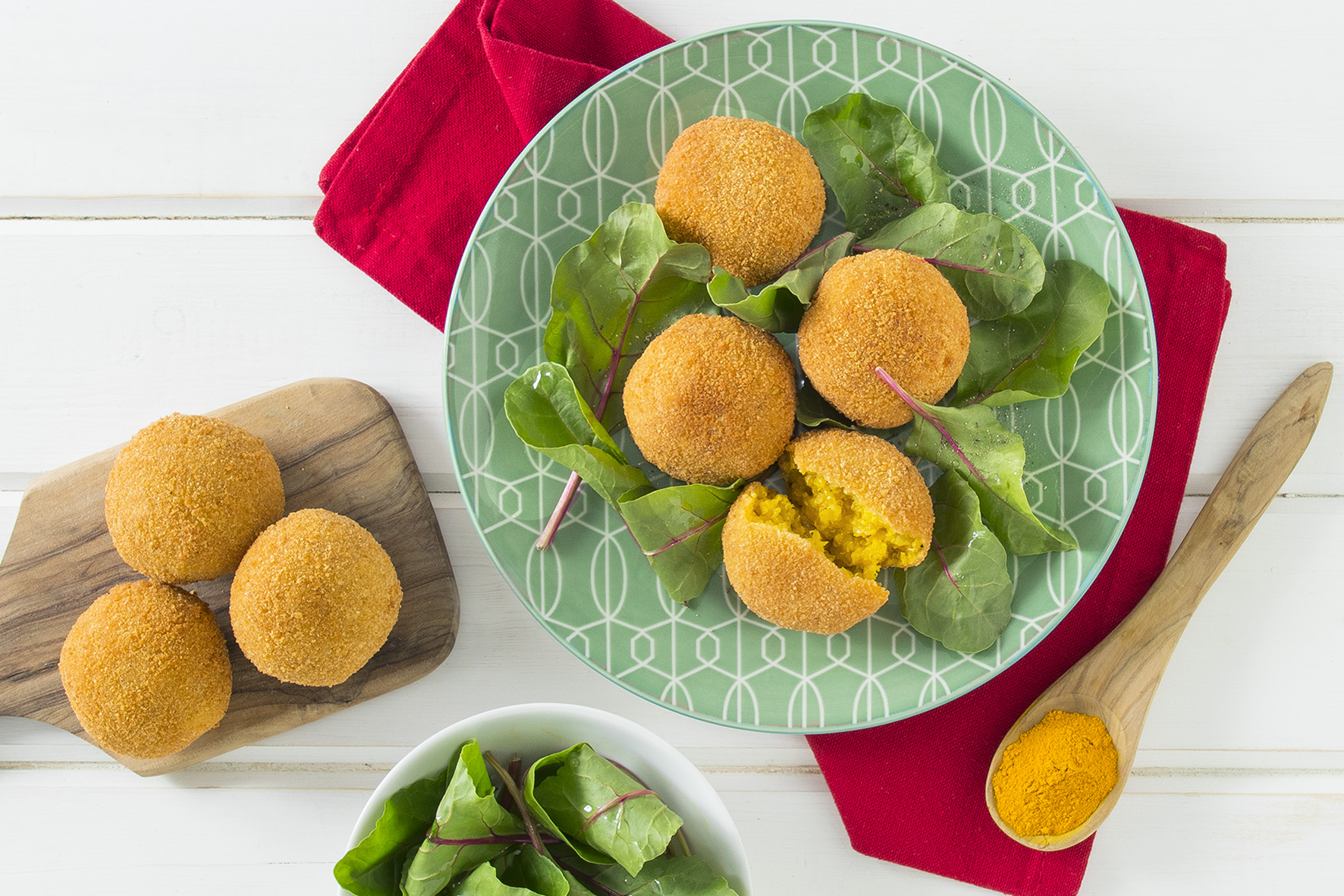 Polpette di quinoa alla curcuma