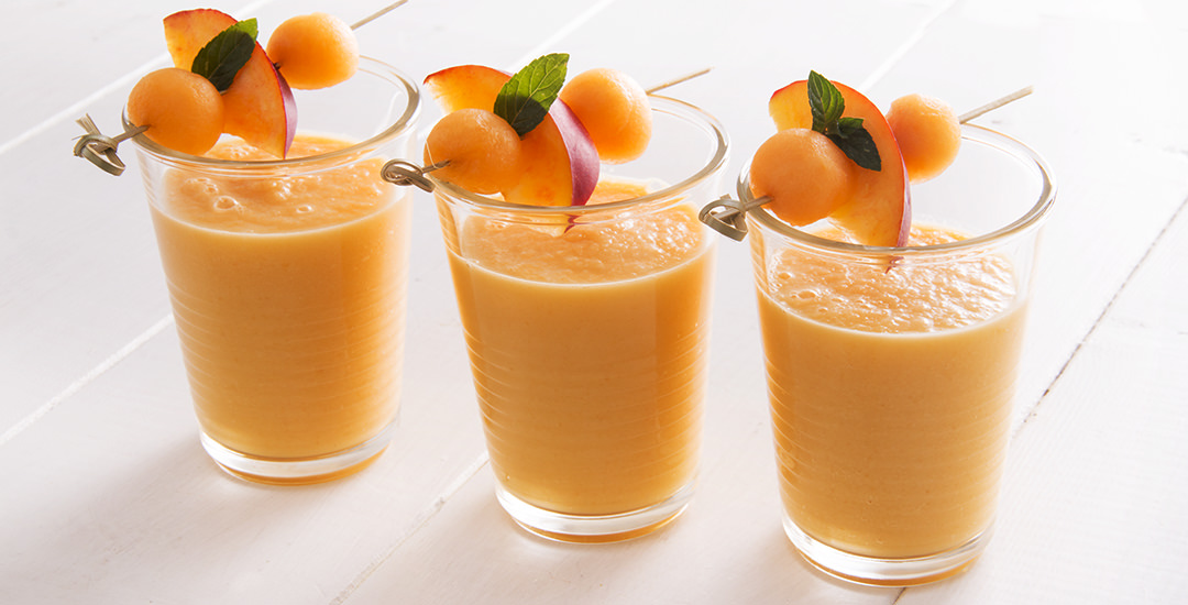 Smoothie pesca e melone