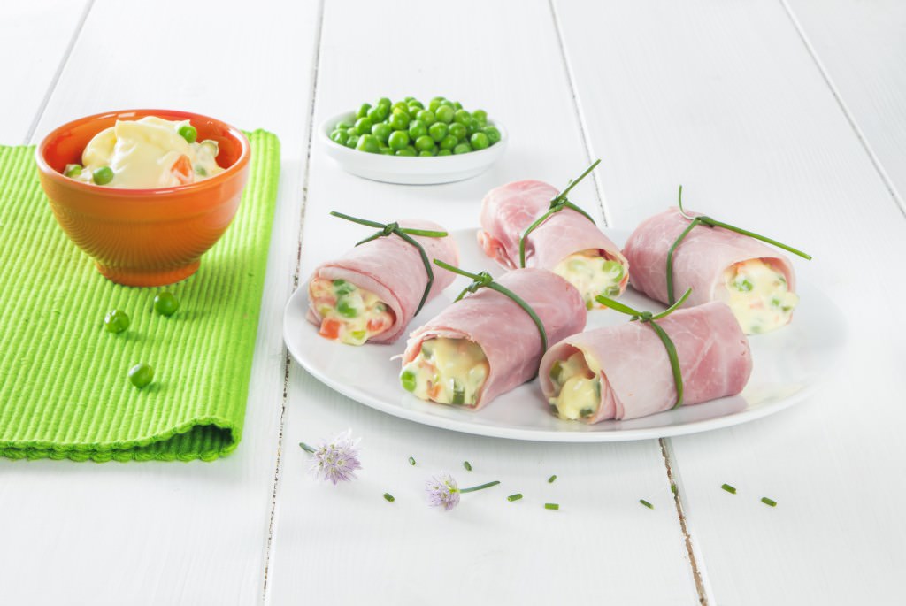 Involtini di Cotto e Insalata Russa Ricette Estive