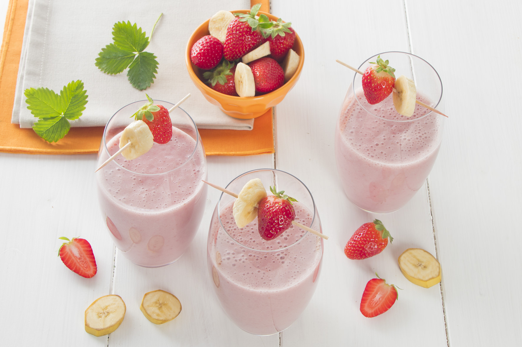 Frullato banana e fragola